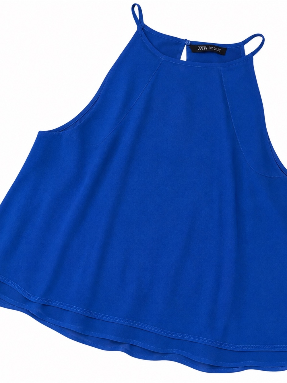 Zara Electric Blue Halter Neck Tank Top